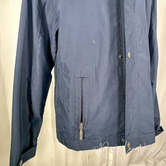 Nordic Outdoor Snap Front Rain Jacket Size M Navy - Picture 11 of 14